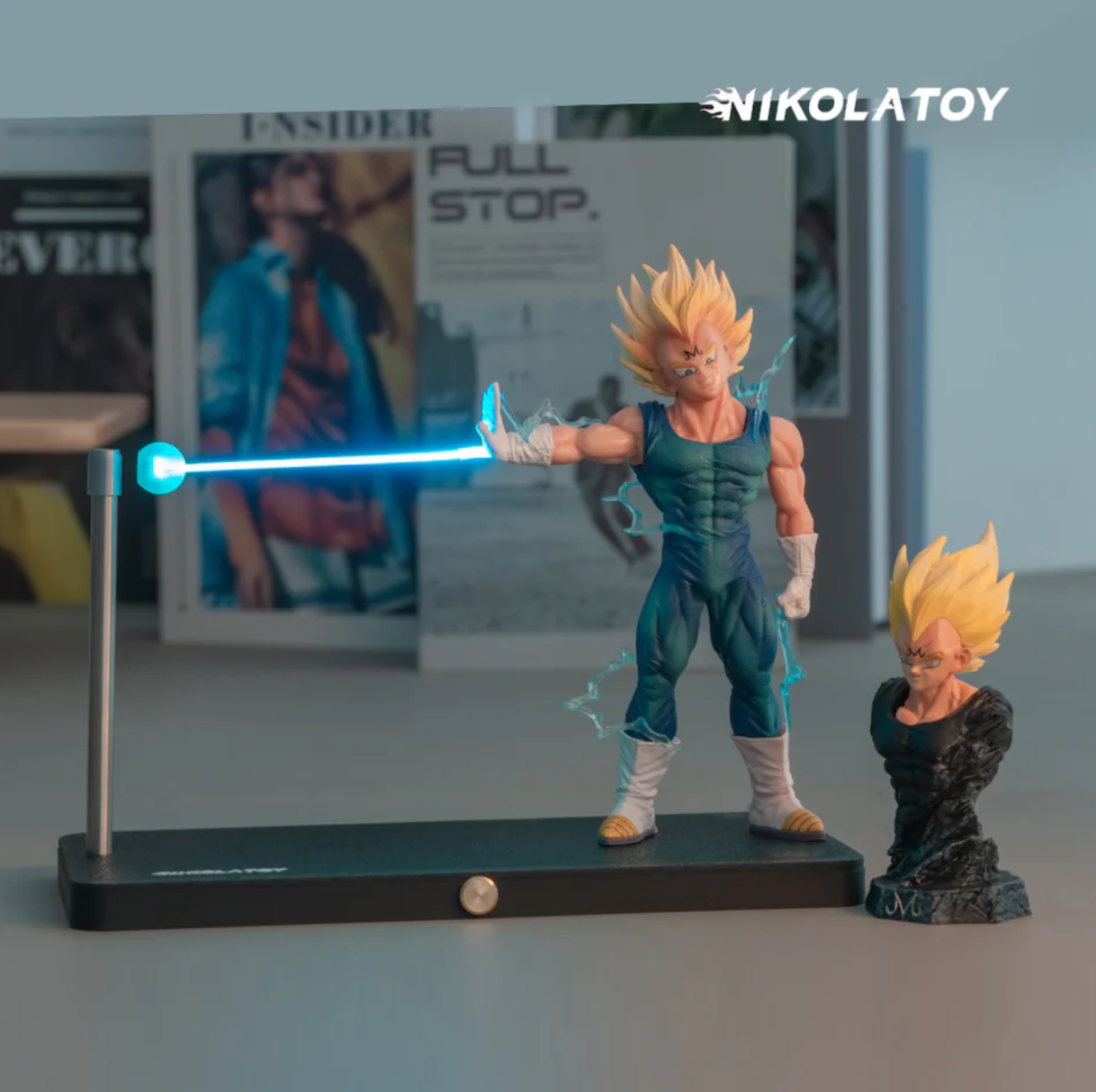 Nikolatoy Dragon Ball Vegeta Lampe Kamehameha Magnetisch LED Nachtlampe