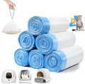 Katzenklo Mülltüten Katzentoiletteneinlagen für Katzentoilette 6 Rollen 3 Rollen