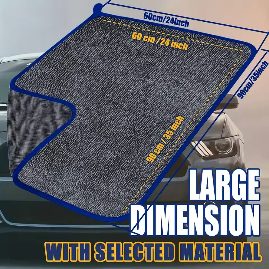 Trockungstuch Mikrofasertuch Auto Trockentuch saugfähig extragroß XXL 90x60cm