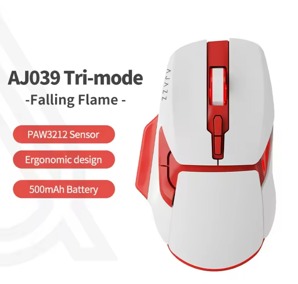 Ajazz AJ039 RGB Maus Tri-Mode USB 2,4Ghz Bluetooth 7200 DPI Gaming Maus