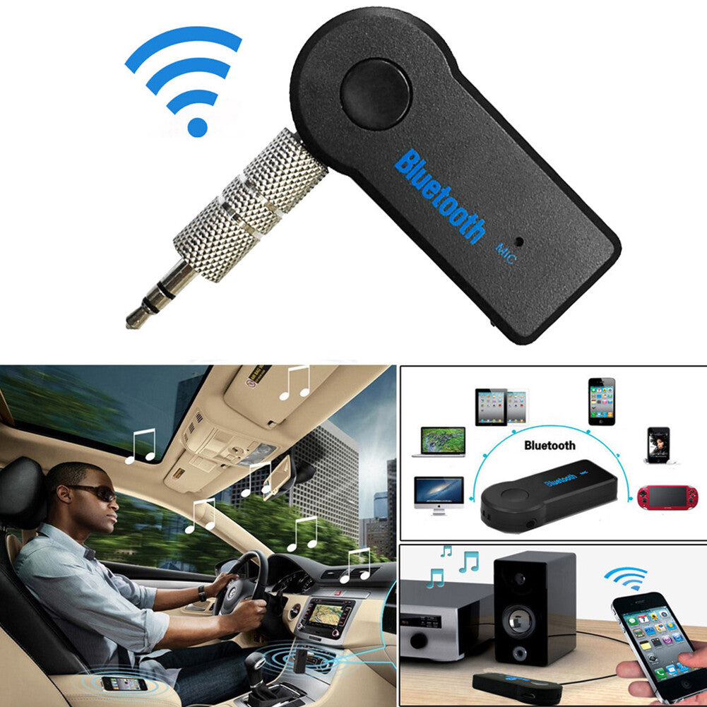 Bluetooth Audio Receiver KFZ Adapter AUX Kabel Auto 3.5mm klinke USB Empfänger