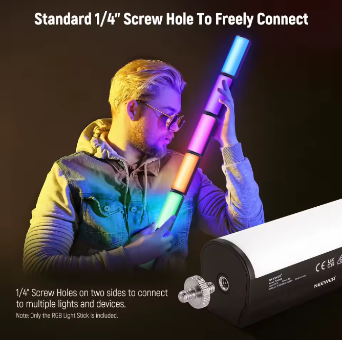 NEEWER Magnetischer Handlichtstab RGB Studiolicht 2500-8500K mit Akku Lichtstab