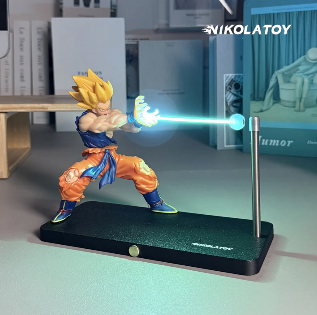 Nikolatoy Dragon Ball Son Goku Lampe Kamehameha Magnetisch LED Nachtlampe