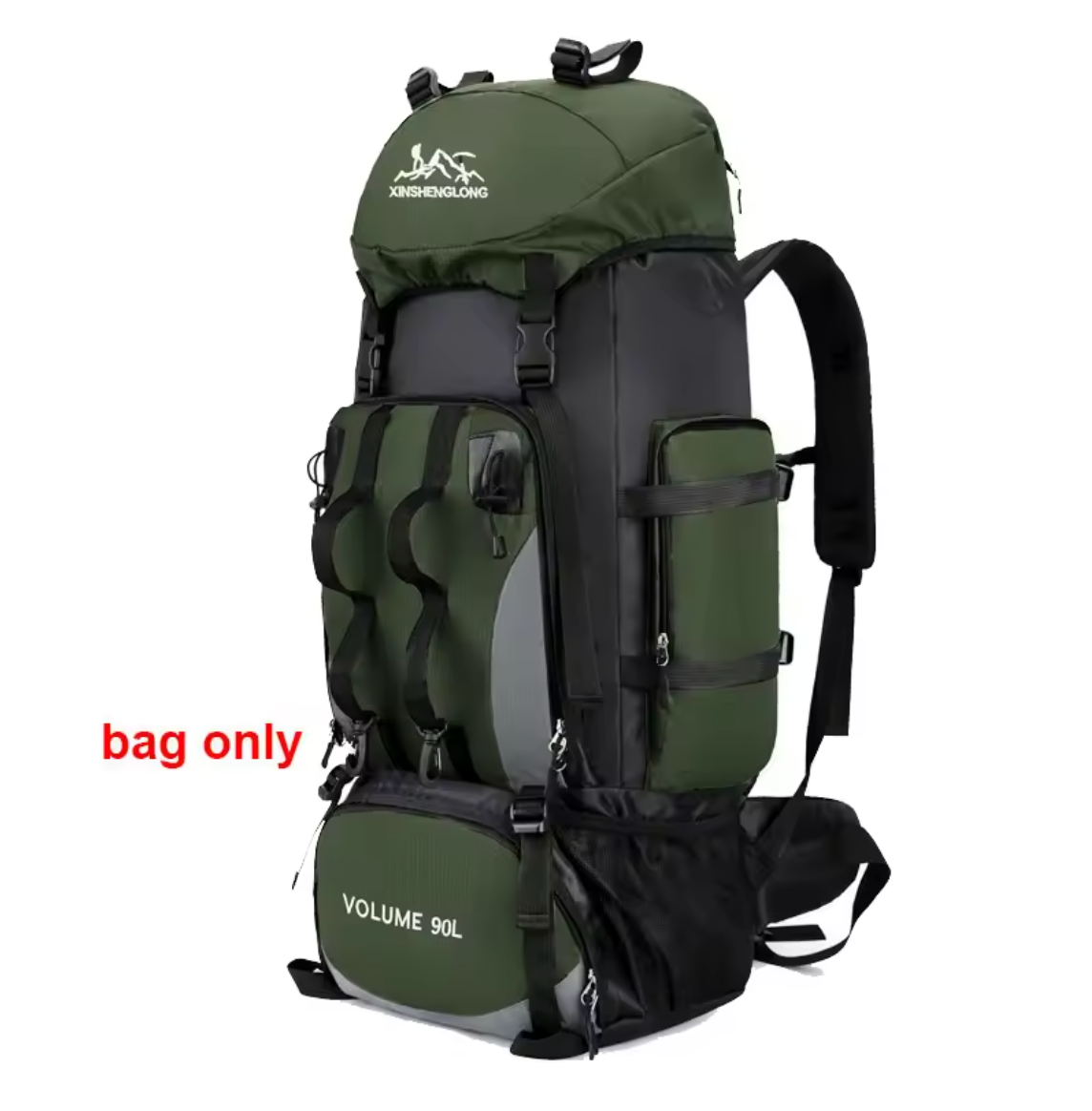 90L Wanderrucksack Rucksack Camping Trekking Wasserresistent Outdoor Ausrüstung