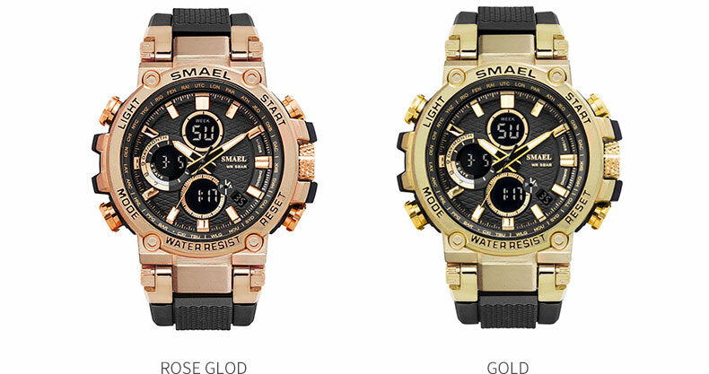 SMAEL 1803 Herrenuhr Farben Uhr Digital LCD Armbanduhr Wasserdicht Outdoor Sport