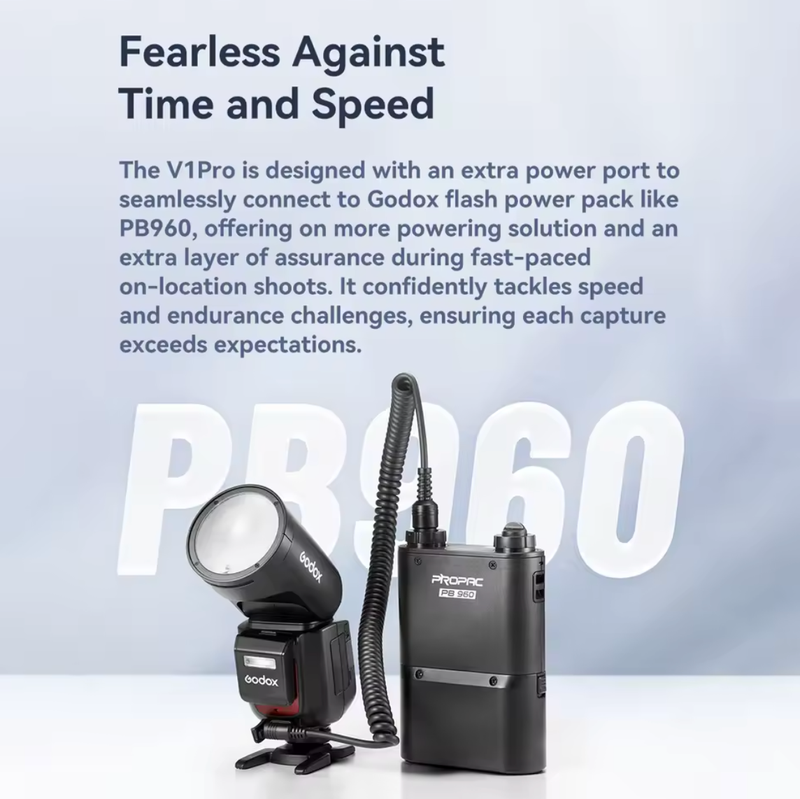 Godox V1 Pro S 2.4G TTL Drahtloses Blitzgerät Kamerablitz für Sony Nikon Canon