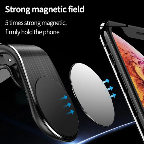 Auto Handyhalterung Magnet Smartphone Lüftungsgitter KFZ Halter Universal ALU