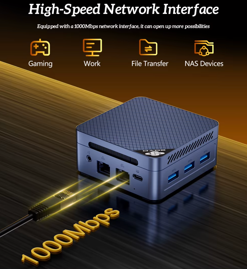 Soyo Mini PC M4 Mini Intel N150 CPU 12GB DDR5 Ram 512GB SSD