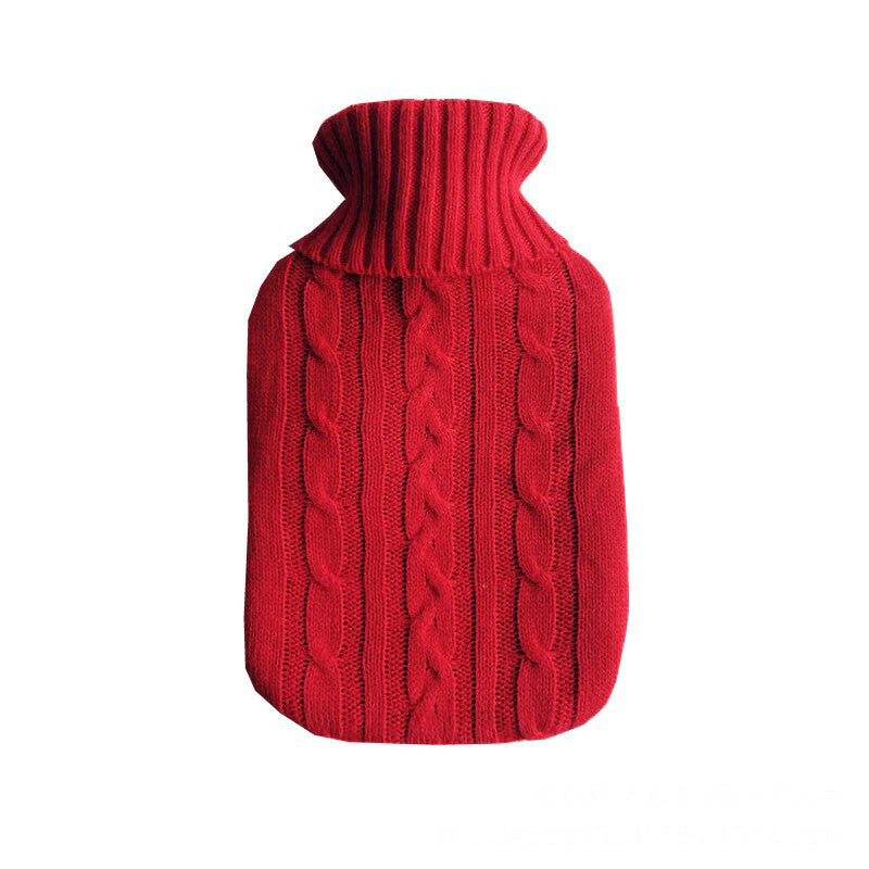Wärmeflaschen BEZUG für 2 Liter Bettflasche Wärmflas Fleece Gummi 2L Wärmekissen