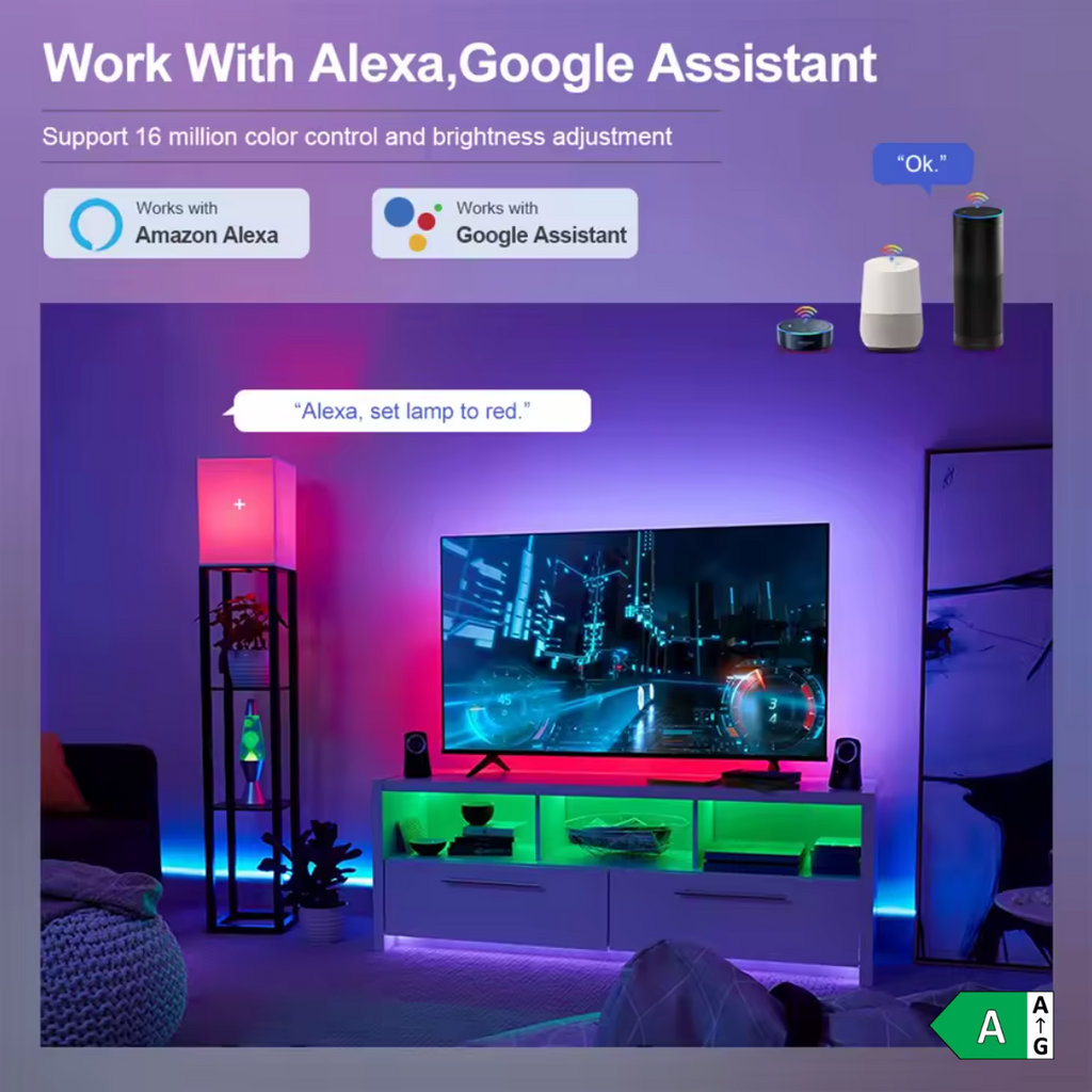 Smart LED Glühbirne RGB Bulb WiFi E27 E14 GU10 App für  Zigbee Alexa und Google