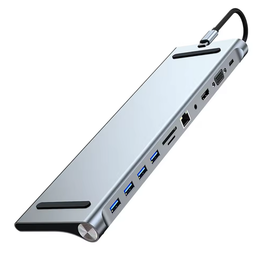11 in 1 Dockingstation USB Hub Typ C  HDMI 4K Adapterdock für MacBook Laptop