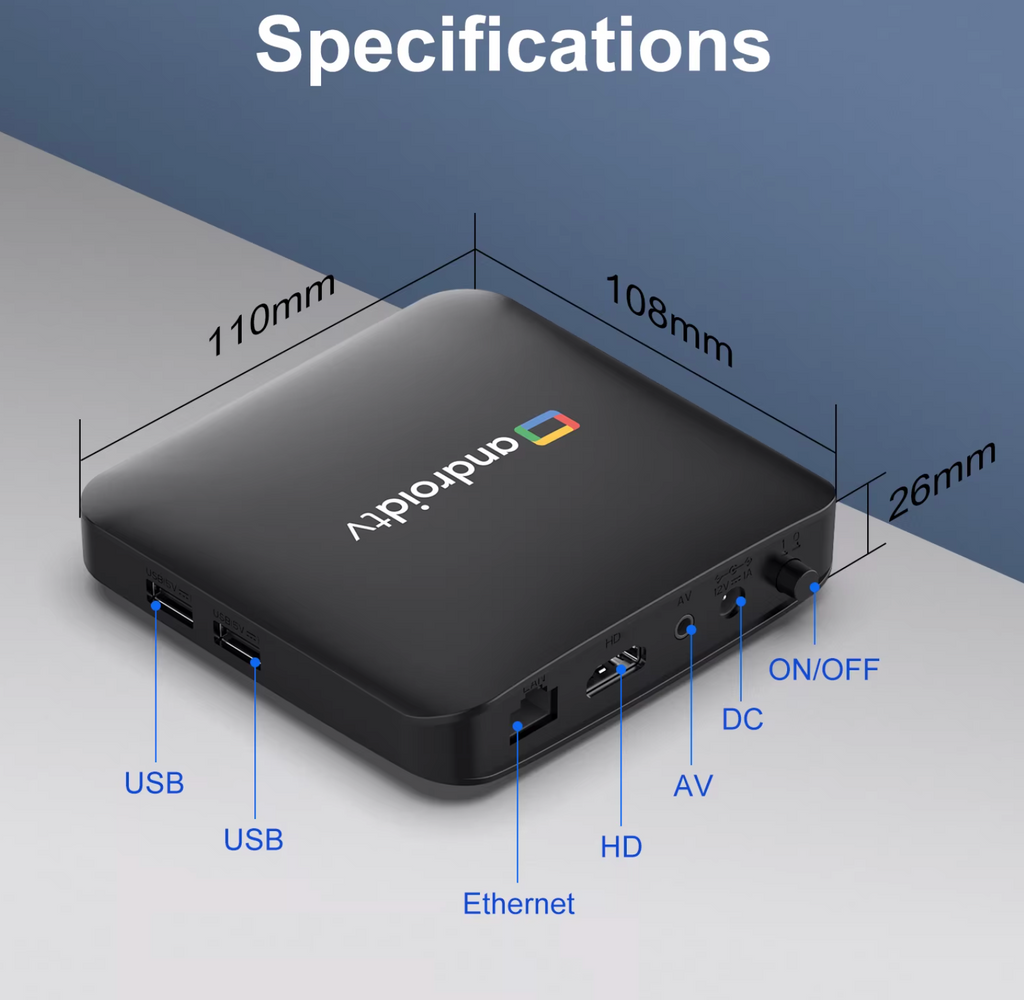 Android TV Box Ultra HD 4K 2GB 16GB Smart H96 Max Media Player WLAN LAN