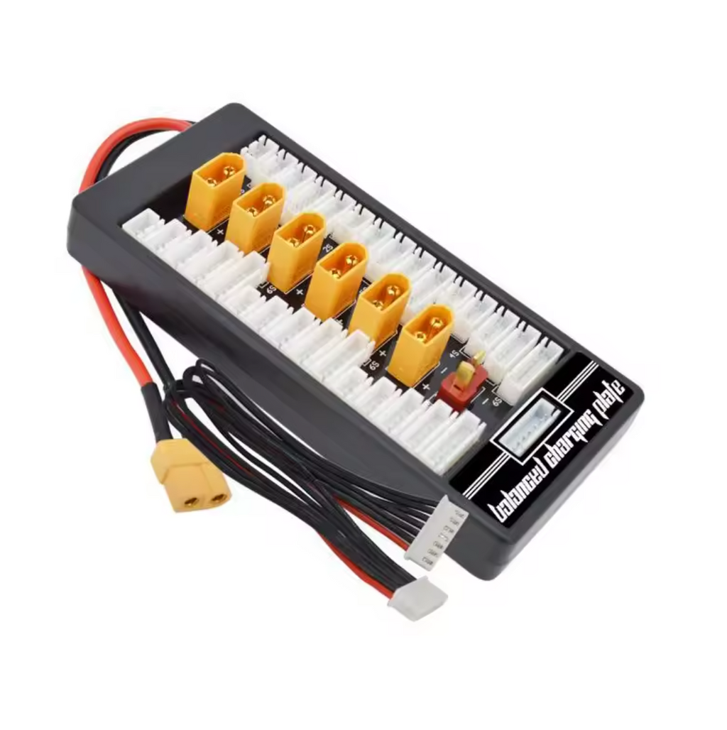 XT60 Balance Board LiPo Paraller Charging Board Ladeboard 2S-6S 6x XT60