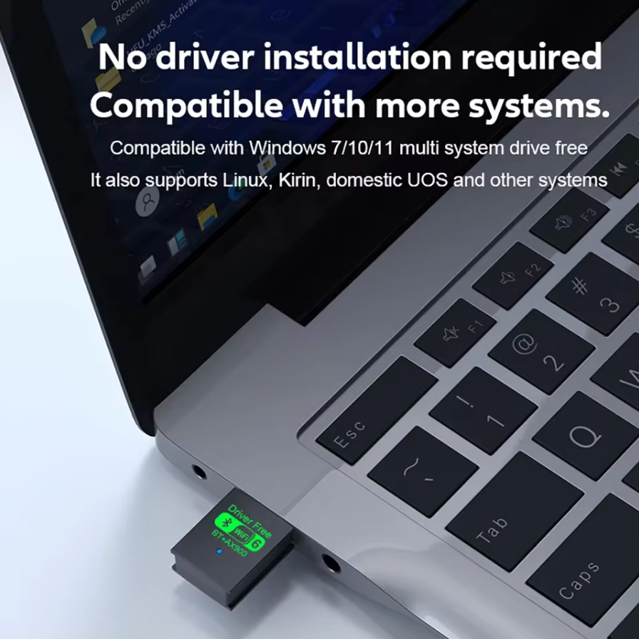 AX900 USB 2in1 WiFi 6 Bluetooth 5.3 Adapter Dongle 2,4G & 5GHz Dual Band WLAN