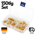 150-tlg Set Sortiment Kabelschuhe Ring Ringösen Ringzungen Rohrkabelschuh M3-M10