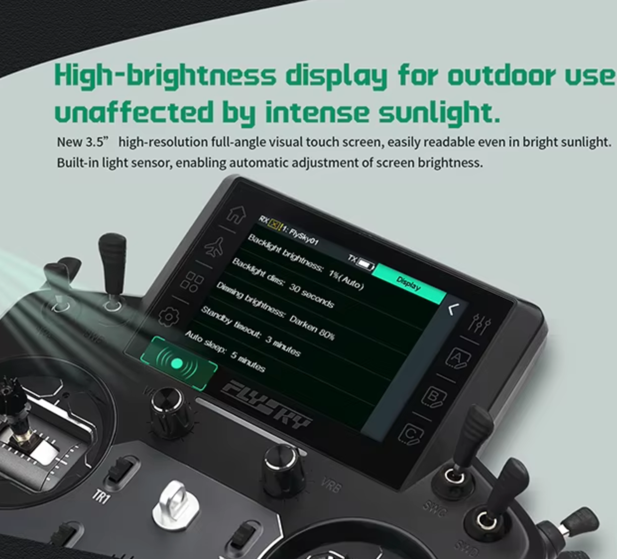 Flysky Paladin PL18 Ultra 18 Kanal Fernbedienung 18CH Sender Hall Effect Gimbal