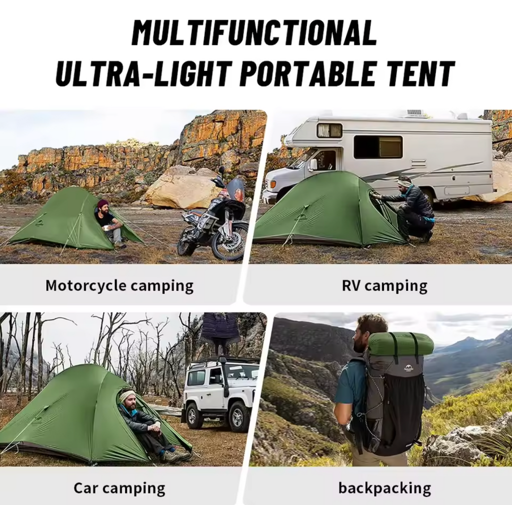 Naturehike Cloud Up 2-Personen-Zelt Doppelzelt Campingzelt Ultraleicht Kompakt