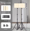 LED Studiolicht mit Stativ Softbox Selfie Lampe Dimmbar Temperatur Einstellbar