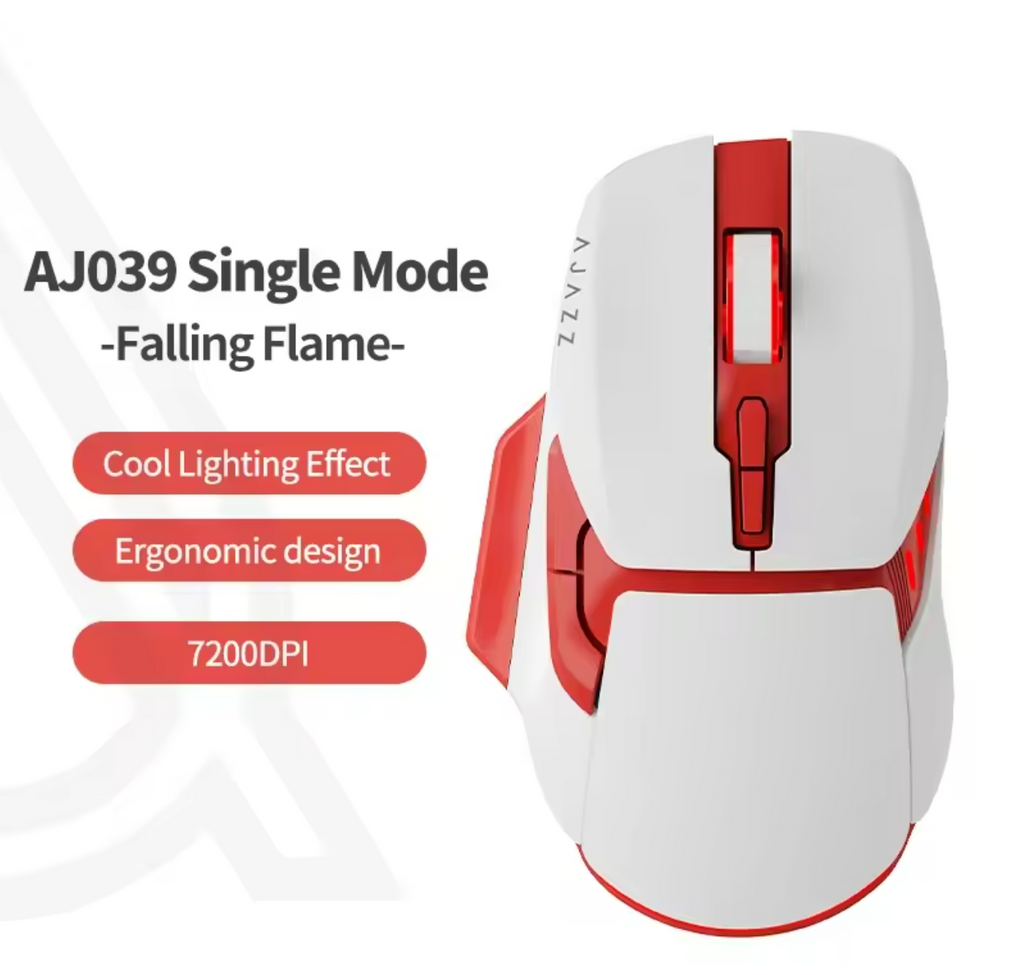 Ajazz AJ039 RGB Maus Tri-Mode USB 2,4Ghz Bluetooth 7200 DPI Gaming Maus