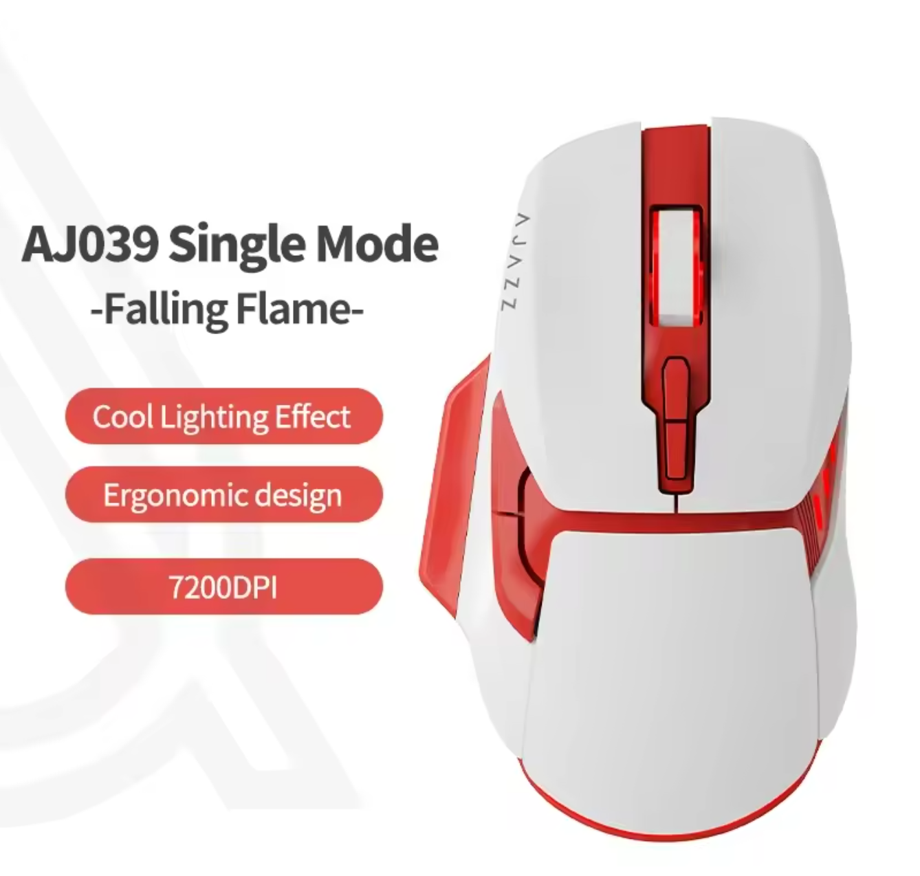 Ajazz AJ039 RGB Maus Tri-Mode USB 2,4Ghz Bluetooth 7200 DPI Gaming Maus
