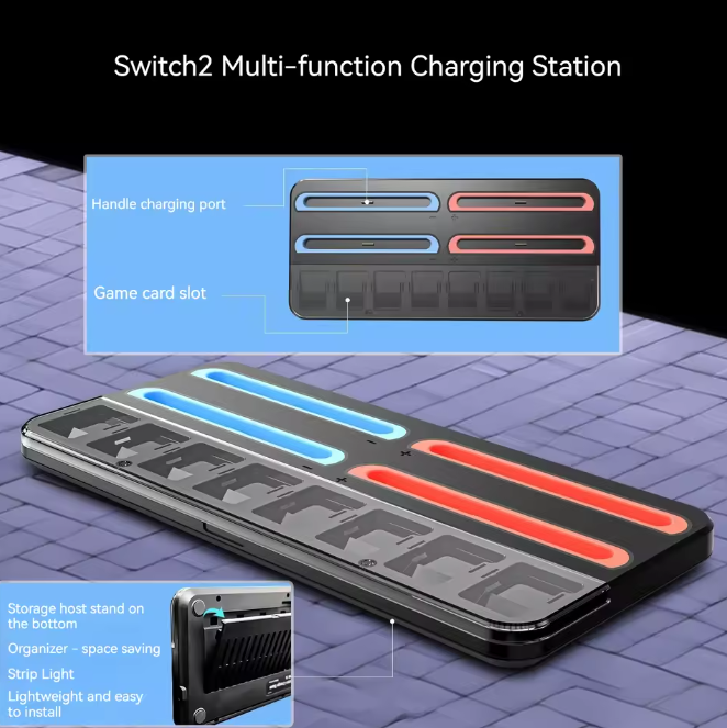Ladestation und Dock für Nintendo Switch 2 Joycon Controller Ständer Joycons