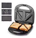 3-in-1 Sandwichmaker Sandwich Toaster Panini Grill Waffeleisen XXL 800 W
