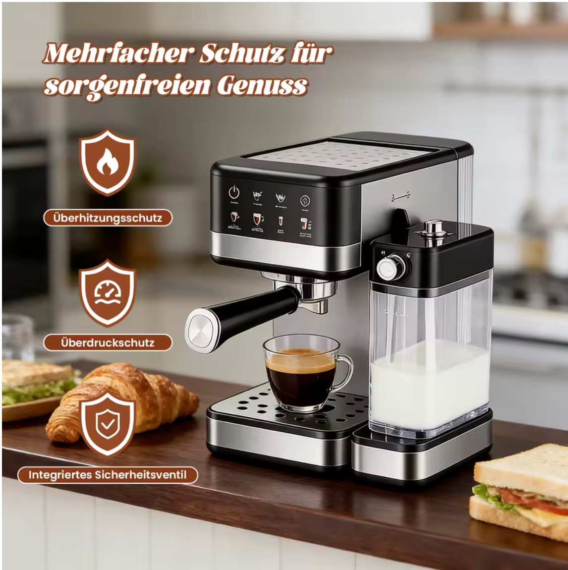 Kaffeemaschine Espresso Maschine Cappuccino