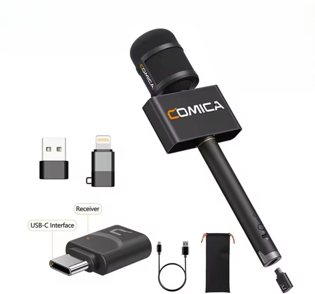 COMICA Revo S Interviewmikrofon für Smartphone Kardioid Microphone