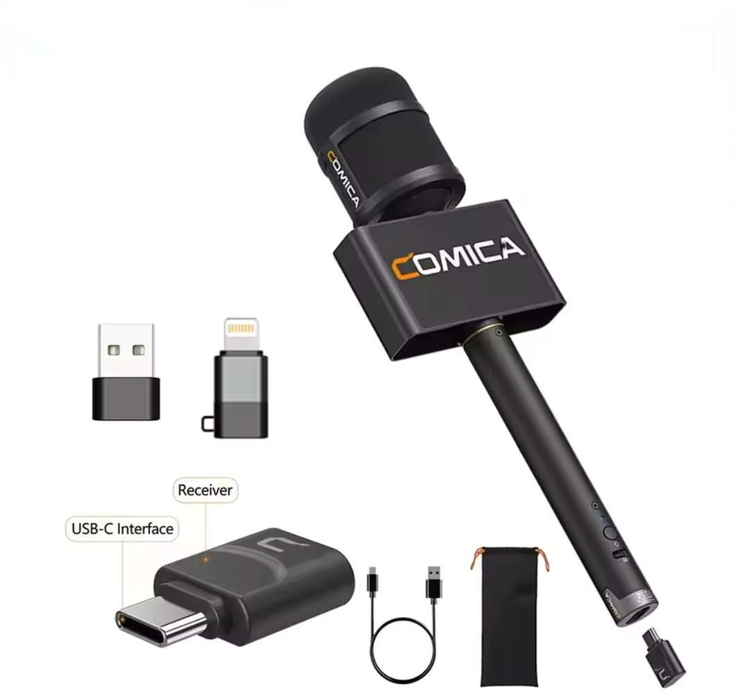 COMICA Revo S Interviewmikrofon für Smartphone Kardioid Microphone