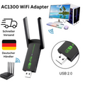 AC 1300 MBit Mini WLAN Stick Dual Band 2.4/5.8 GHz Dongle USB 2.0 WiFi Adapter