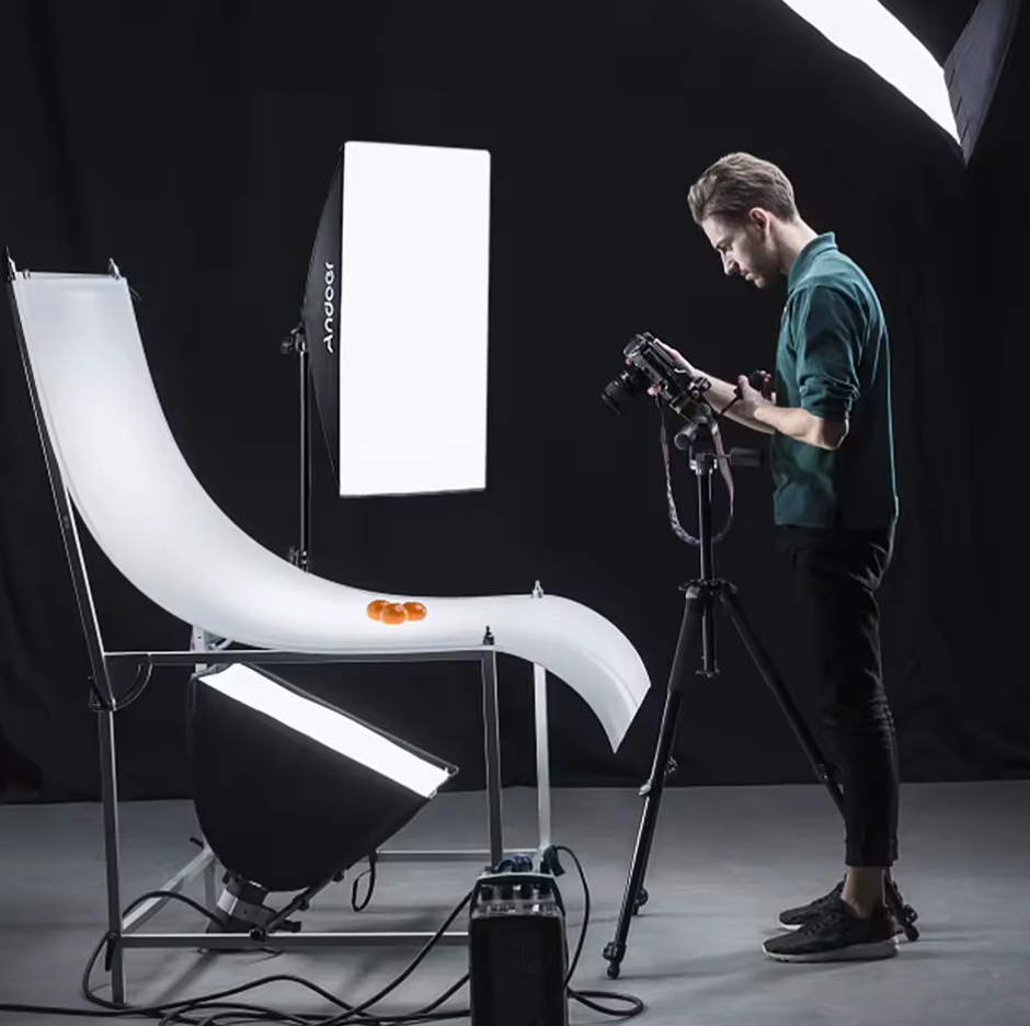 LED Softbox Studiolicht mit Stativ Selfie Lampe Dimmbar Temperatur Einstellbar
