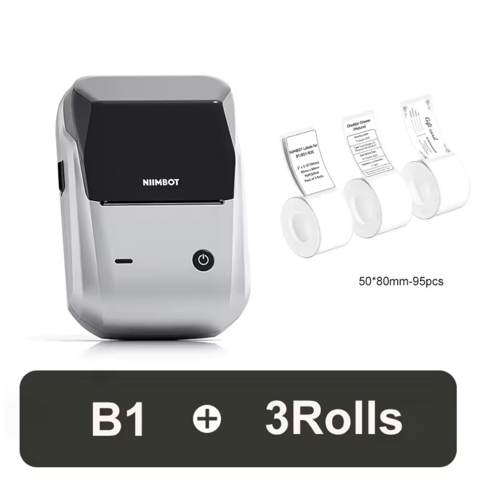 Niimbot B1 Kabelloser Etikettendrucker Bluetooth Thermodrucker Sticker Drucker