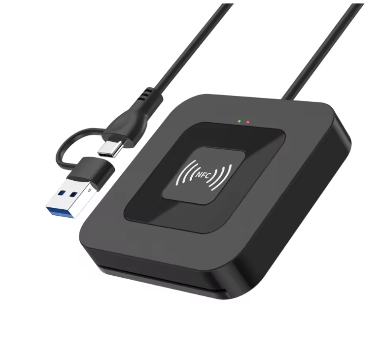 USB 2.0 Chipkarten Leser NFC Chip Kartenleser Lesegerät Smartcard Leser