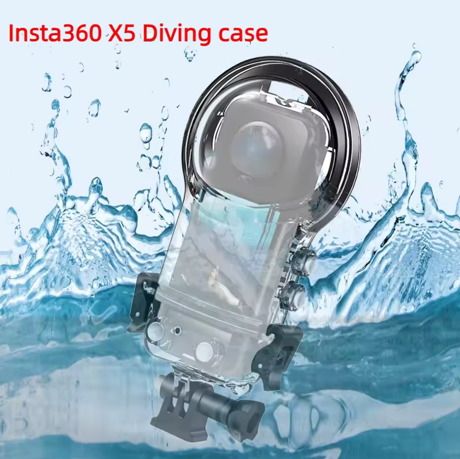 Dive Case für Insta360 X5 Invisible Divecase Tauchgehäuse 60M Schutzhülle