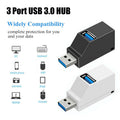 Mini 3 Port USB 3.0 HUB Verteiler Adapter für PC Laptop Macbook Notebook Schnell