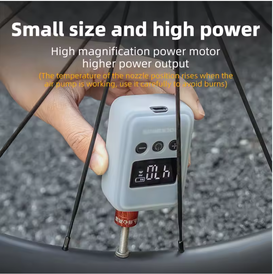 Rockbros Mini Elektrische Luftpumpe 150PSI Akku wiederaufladbar Fahrradpumpe