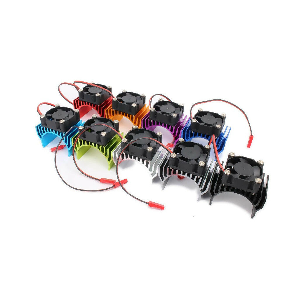 Motor Kühlkörper mit 6V Lüfter für 1/10 HSP RC Traxxas Auto 540/550 3650 Motor