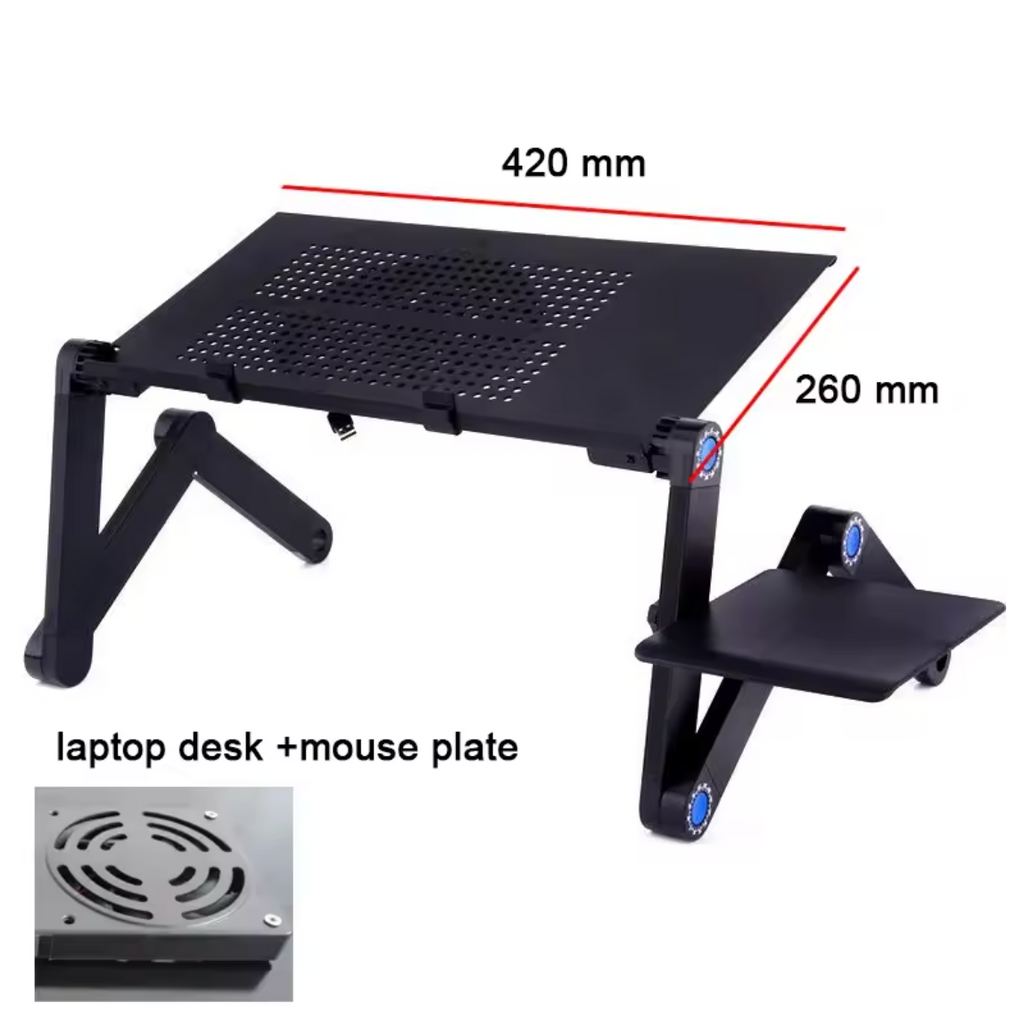 Verstellbarer Laptopständer mit Mauspad Schlafzimmer Laptop Betttisch Sofatisch