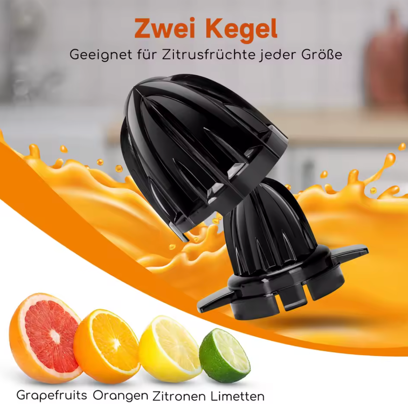 Elektrische Zitruspresse 1,2L Aigostar BPA Frei Automatische Zitronenpresse
