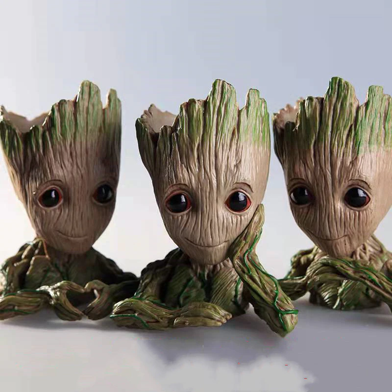 Baby Groot Blumentopf - Übertopf Groß Aquarium Deko Figur Stiftehalter Marvel[2]