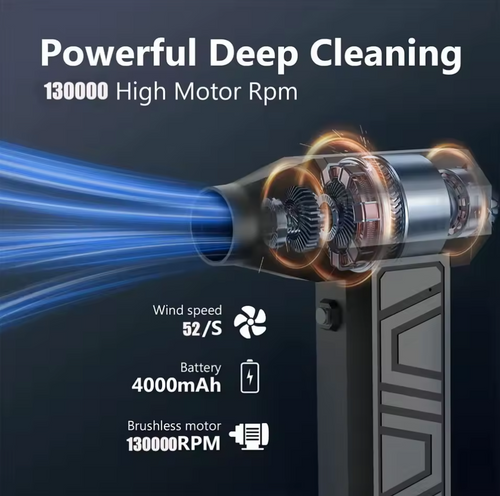 130000 RPM Mini-Turbo-Jet-Ventilator Fan Leistungsstarkes Gebläse Turbo Jet
