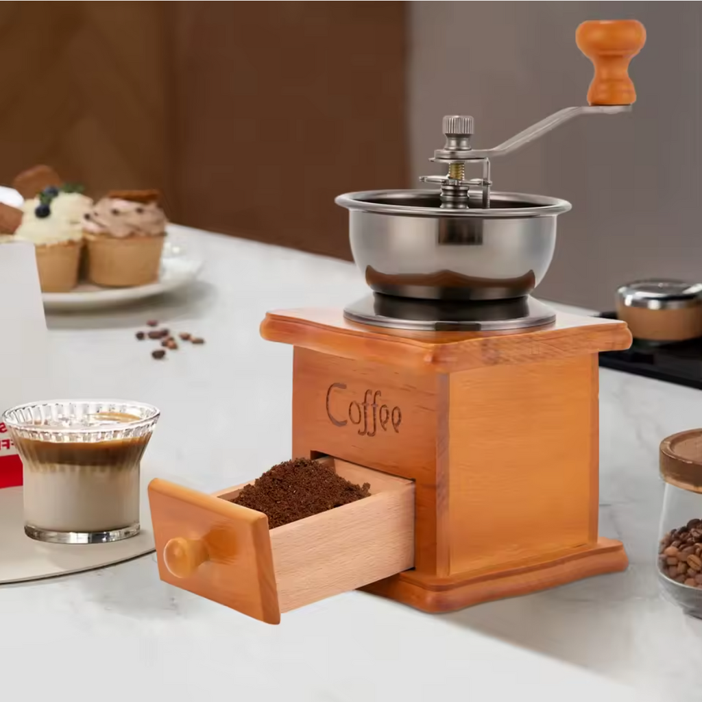 Manuelle Kaffeemühle Handmühle Vintage Mahlwerk Kaffeebohne
