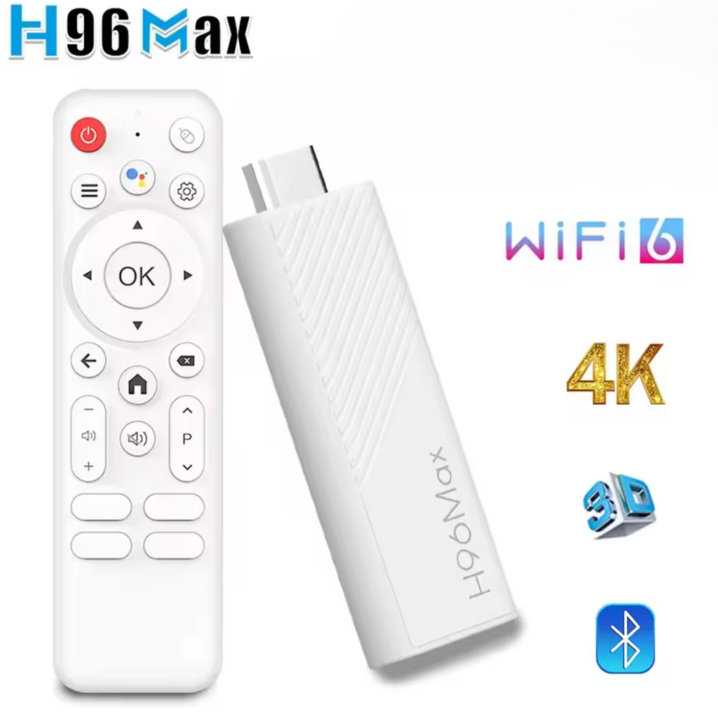 H96 Max 4K Ultra HD Smart TV Stick Mediaplayer 16 GB Android 14  BT5.4 Wifi 6
