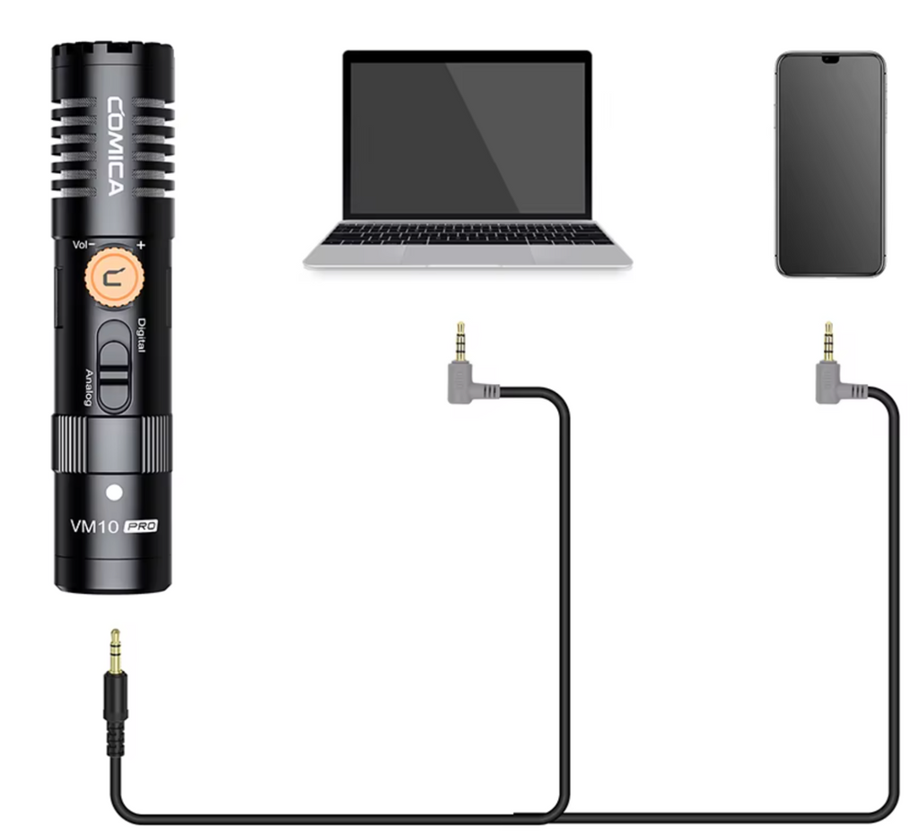 COMICA VM10 PRO Kameramikrofon Kardioid Shotgun Microphone Richtrohrmikrofon