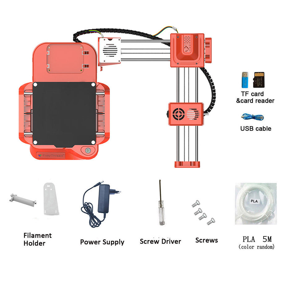 EasyThreed K7 Mini 3D Drucker Printer Desktop 3D-Drucker 100x100x100mm Volumen