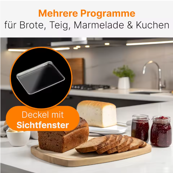 Brotbackautomat Clatronic Brot backen 550 W 12 Programme