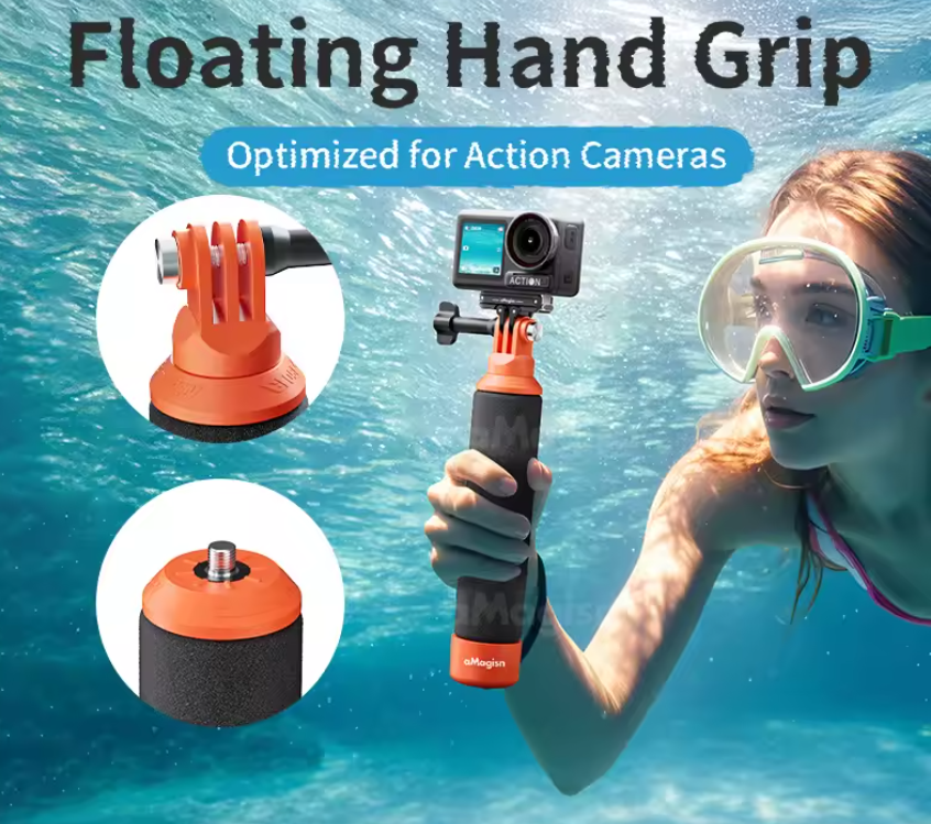 Schwimmender Handgriff Action Kamera für Insta360 X3 X4 X5 DJI Osmo Action GoPro