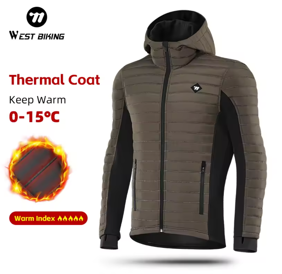 WestBiking Radfahren Jacke Winterjacke Thermo Fleece Fahrradjacke Winter