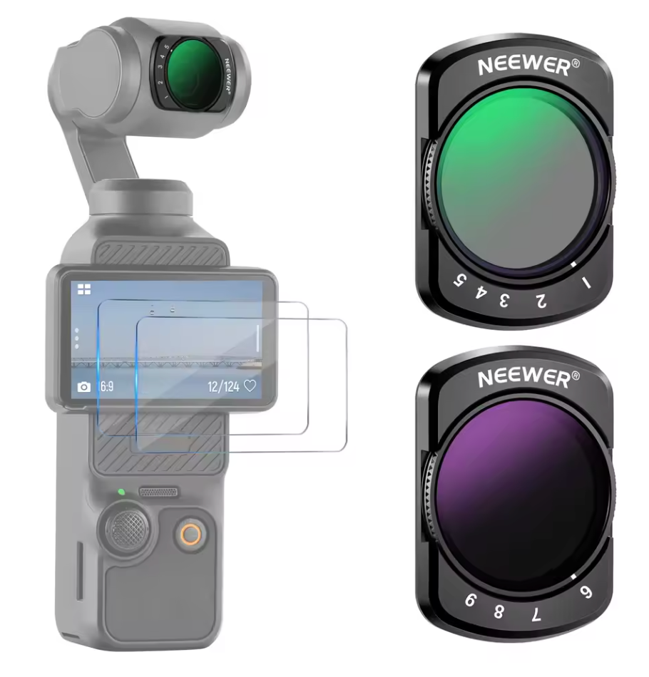 Magnetisches ND Filter Set für DJI Osmo Pocket 3 CPL UV ND8 bis ND1000