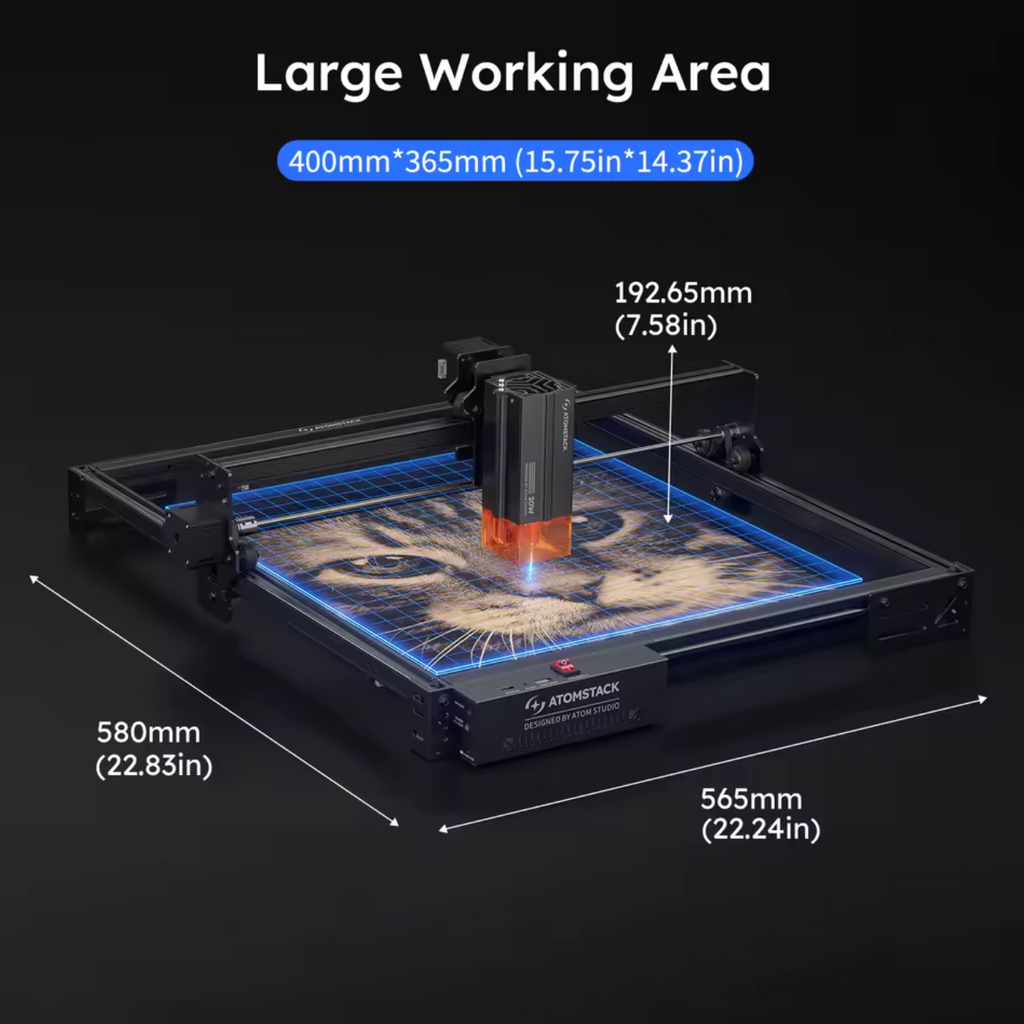 Atomstack A20 Pro V2 Lasercutter Lasergravurmaschine Schneidemaschine